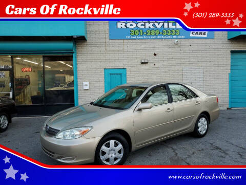 2003 Toyota Camry for sale at Cars Of Rockville in Rockville MD