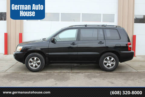 2006 Toyota Highlander for sale at German Auto House in Fitchburg WI
