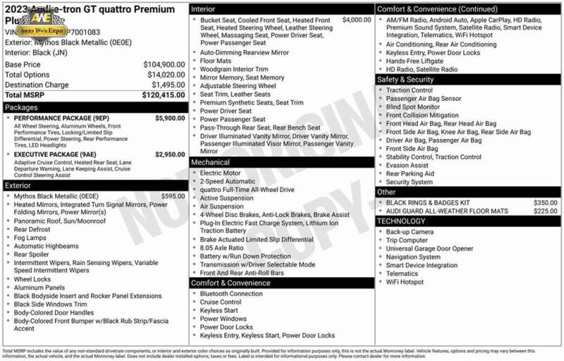2023 Audi e-tron GT quattro Premium Plus