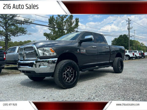2018 RAM 2500 for sale at 216 Auto Sales in Mc Calla AL