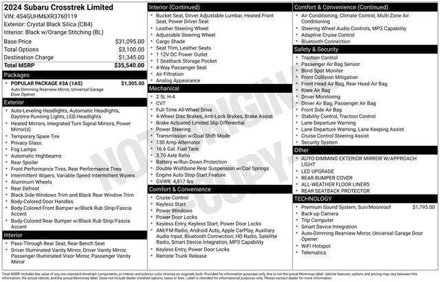 2024 Subaru Crosstrek Limited