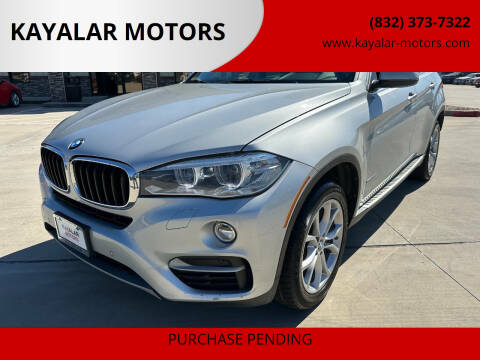 2015 BMW X6 for sale at KAYALAR MOTORS in Houston TX