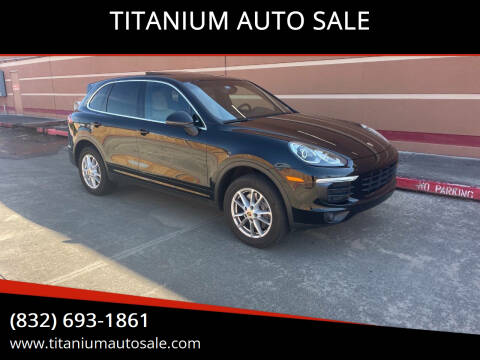 2016 Porsche Cayenne for sale at TITANIUM AUTO SALE in Houston TX