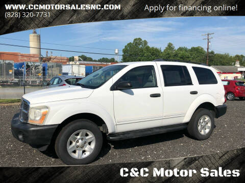 2004 Dodge Durango for sale at C&C Motor Sales LLC in Hudson NC