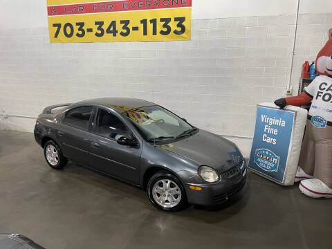 2003 Dodge Neon for sale at Virginia Fine Cars in Chantilly VA