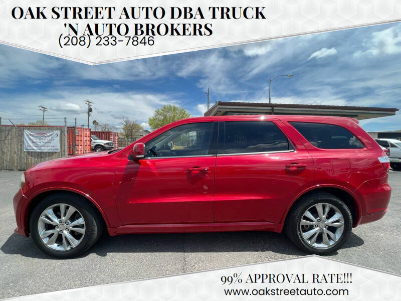 2012 Dodge Durango for sale at Oak Street Auto DBA Truck 'N Auto Brokers in Pocatello ID