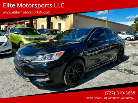 2017 Honda Accord for sale at Elite Motorsports LLC in Saint Petersburg FL