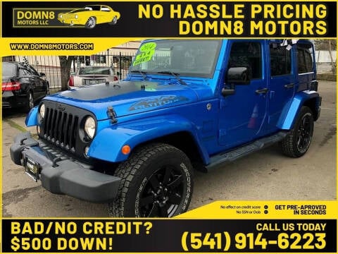 2014 Jeep Wrangler Unlimited for sale at Deals on Wheels of the Northwest LLC in Springfield OR