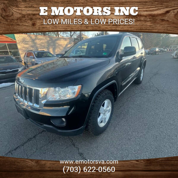 2012 Jeep Grand Cherokee for sale at E Motors INC in Vienna VA