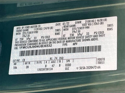 2022 Ford Escape Titanium