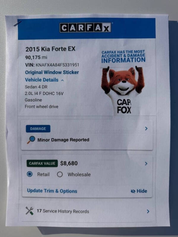 2015 Kia Forte EX