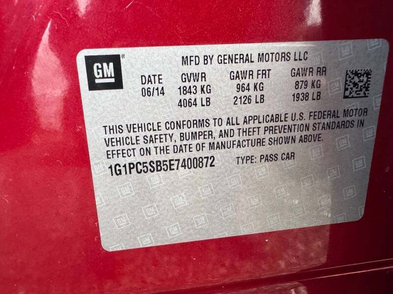 2014 Chevrolet Cruze 1LT Auto