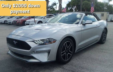 2018 Ford Mustang for sale at Blue Lagoon Auto Sales in Plantation FL