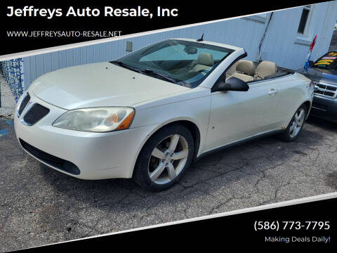 2008 Pontiac G6 for sale at Jeffreys Auto Resale, Inc in Clinton Township MI