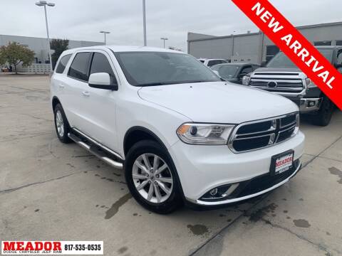 2020 Dodge Durango for sale at Meador Dodge Chrysler Jeep RAM in Fort Worth TX
