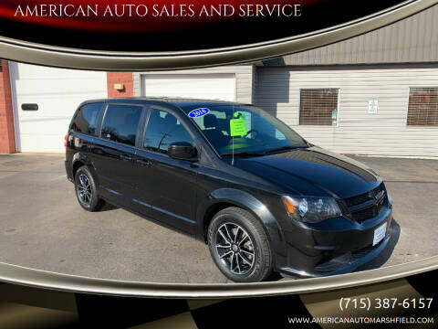 2016 Dodge Grand Caravan for sale at AMERICAN AUTO SALES AND SERVICE in Marshfield WI