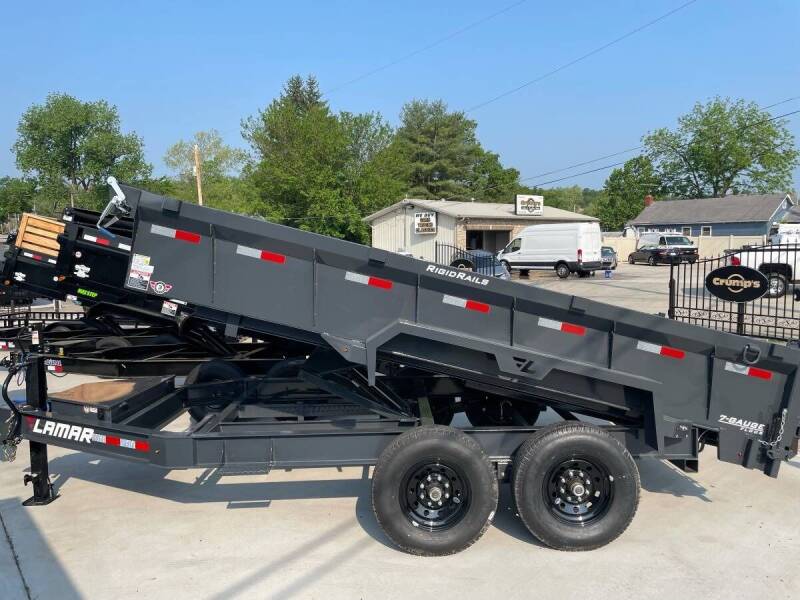 2022 Lamar 14' Dump Trailer for sale at CRUMP'S AUTO & TRAILER SALES in Crystal City MO