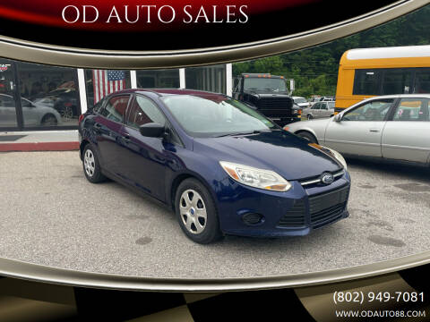 2012 Ford Focus for sale at OD AUTO SALES in Pownal VT