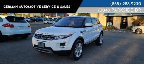2013 Land Rover Range Rover Evoque for sale at German Automotive Service & Sales in Knoxville TN