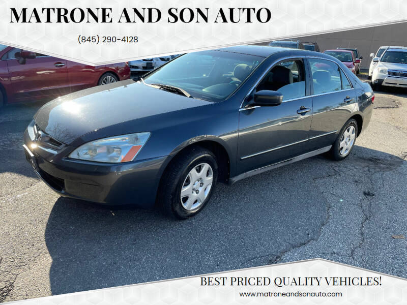 2005 Honda Accord for sale at Matrone and Son Auto in Tallman NY