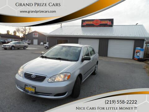 2007 Toyota Corolla for sale at Grand Prize Cars in Cedar Lake IN