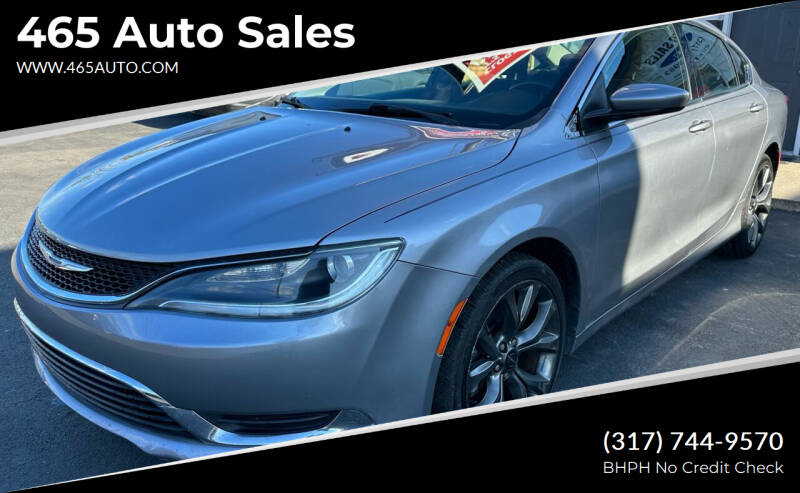 2015 Chrysler 200 for sale at 465 Auto Sales in Indianapolis IN