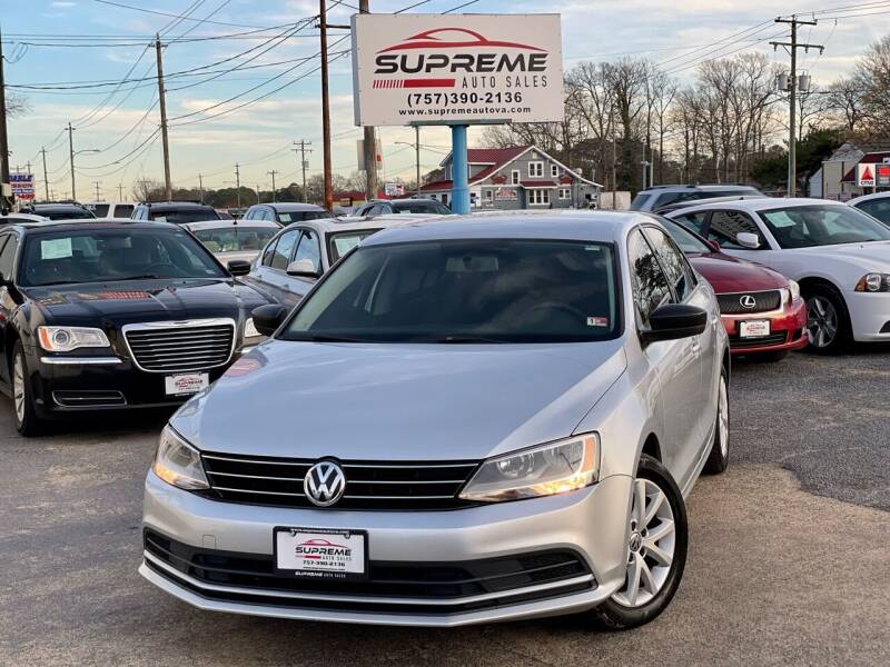 2015 Volkswagen Jetta for sale at Supreme Auto Sales in Chesapeake VA