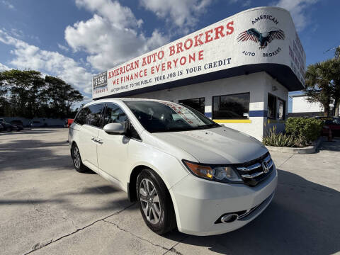 2016 Honda Odyssey for sale at American Auto Brokers in West Palm Beach FL