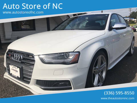 2014 Audi S4 for sale at Auto Store of NC in Walnut Cove NC