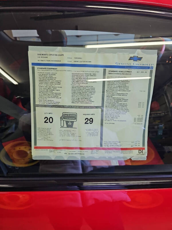 2000 Chevrolet Monte Carlo SS