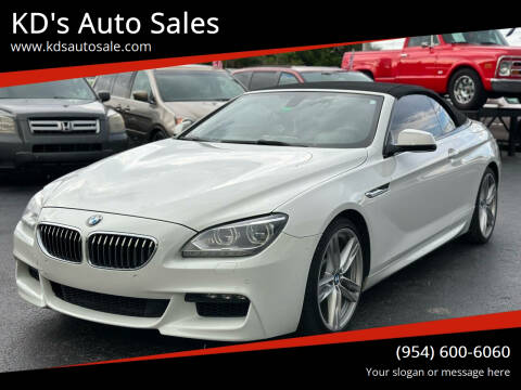 2014 BMW 6 Series for sale at KD's Auto Sales in Pompano Beach FL