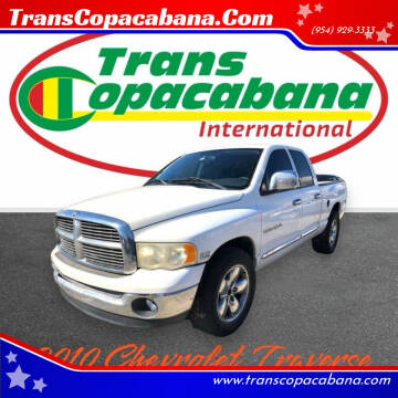 2005 Dodge Ram Pickup 1500 for sale at TransCopacabana.Com in Hollywood FL