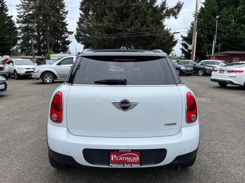 2011 MINI Cooper Countryman for sale at PLATINUM AUTO SALES INC in Lacey, WA