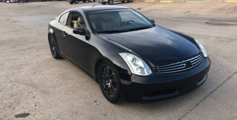 2006 Infiniti G35 for sale at Rayyan Autos in Dallas TX
