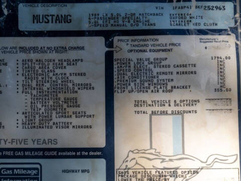 1989 Ford Mustang LX 5.0