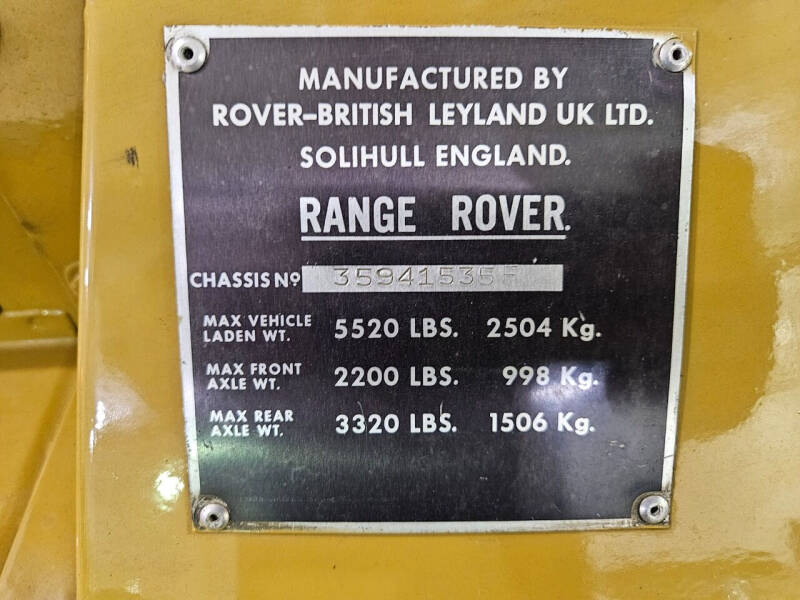 1979 Land Rover Range Rover