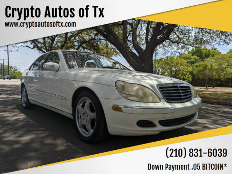 2004 Mercedes-Benz S-Class for sale at Crypto Autos of Tx in San Antonio TX