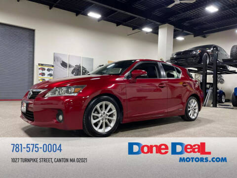 2011 Lexus CT 200h for sale at DONE DEAL MOTORS in Canton MA