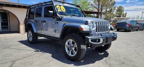 2020 Jeep Wrangler Unlimited for sale at FRANCIA MOTORS in El Paso TX