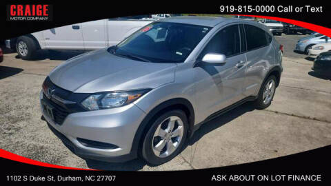 2016 Honda HR-V for sale at CRAIGE MOTOR CO in Durham NC
