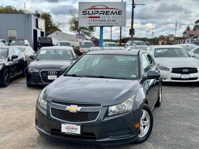 2013 Chevrolet Cruze for sale at Supreme Auto Sales in Chesapeake VA