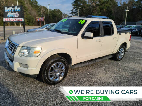 2010 Ford Explorer Sport Trac for sale at Let's Go Auto in Florence SC