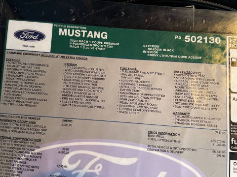 2023 Ford Mustang Mach 1