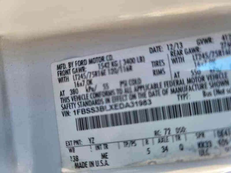 2014 Ford E-Series E-350 SD XLT