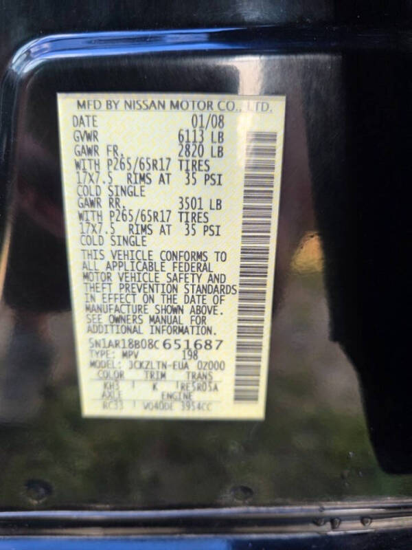 2008 Nissan Pathfinder SE