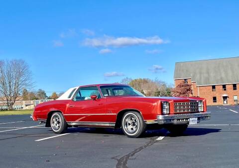 1977 Chevrolet Monte Carlo for sale at Smithfield Classic Cars & Auto Sales, LLC in Smithfield RI