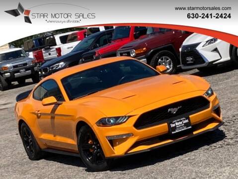 2018 Ford Mustang for sale at Star Motor Sales in Downers Grove IL