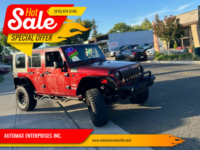 2007 Jeep Wrangler Unlimited for sale at AUTOMAX ENTERPRISES INC. in Roseville CA