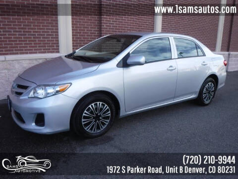 2013 Toyota Corolla for sale at SAM'S AUTOMOTIVE in Denver CO