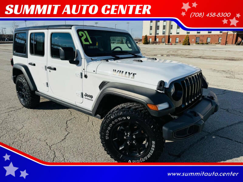 2021 Jeep Wrangler Unlimited for sale at SUMMIT AUTO CENTER in Summit IL